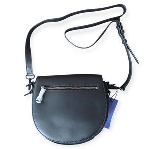 NWT Rebecca Minkoff Astor Saddle Bag Cross Body Black Leather Purse And Dust Bag